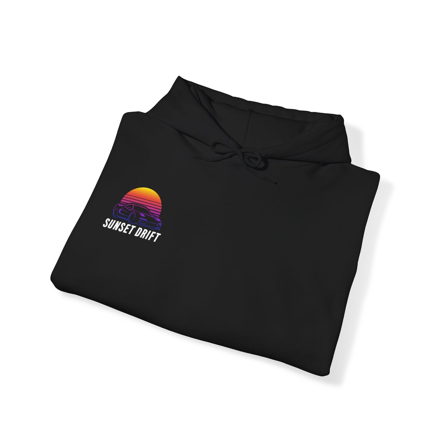 Sunset Drift Hooded Sweatshirt Synthwave Acura NSX