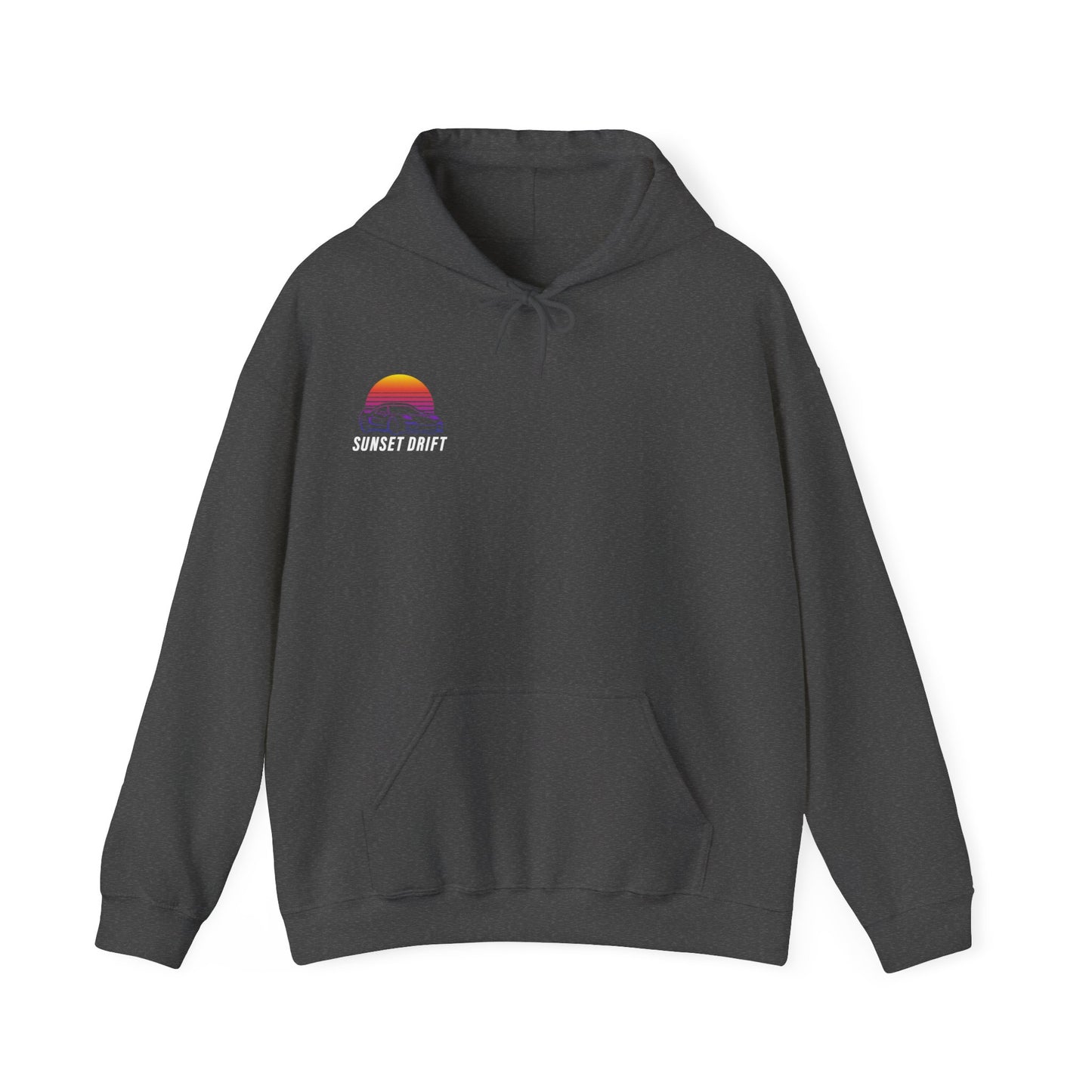 Sunset Drift Hooded Sweatshirt Synthwave Acura NSX