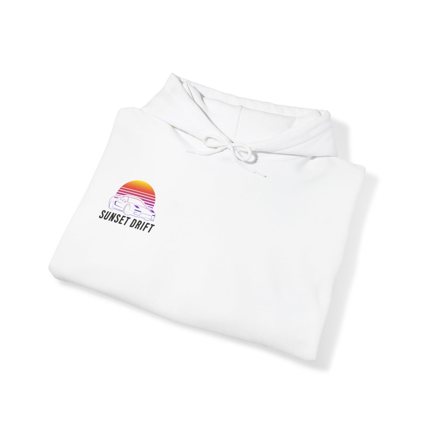 Sunset Drift Hooded Sweatshirt Synthwave Acura NSX